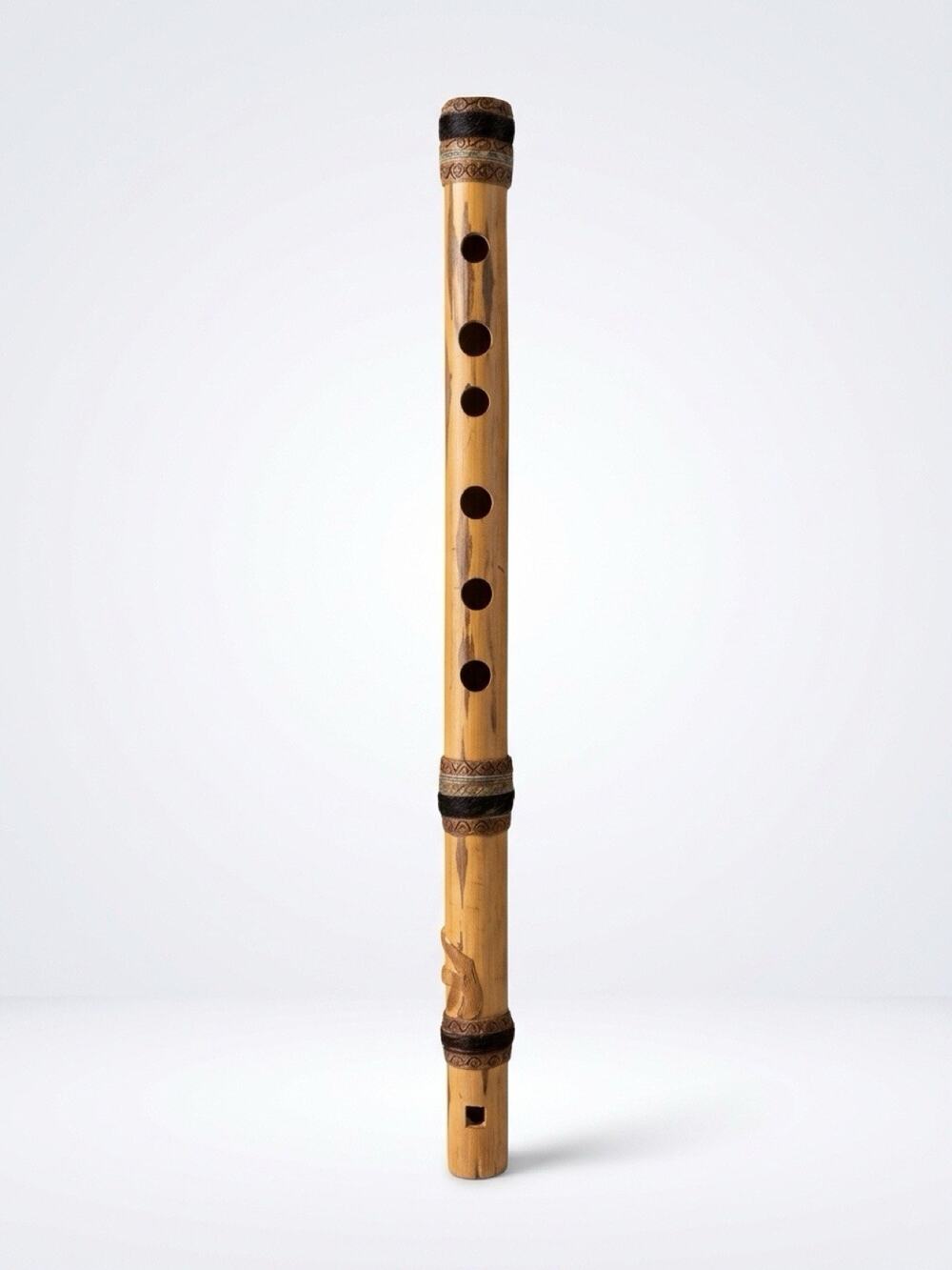 Vintage Musical Instrument Bamboo wooden flute